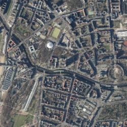 Ausschnitt aus dem Luftbild Stand 2015 - Digitales farbiges Orthophoto (c) Senatsverwaltung für Stadtentwicklung und Wohnen, Berlin