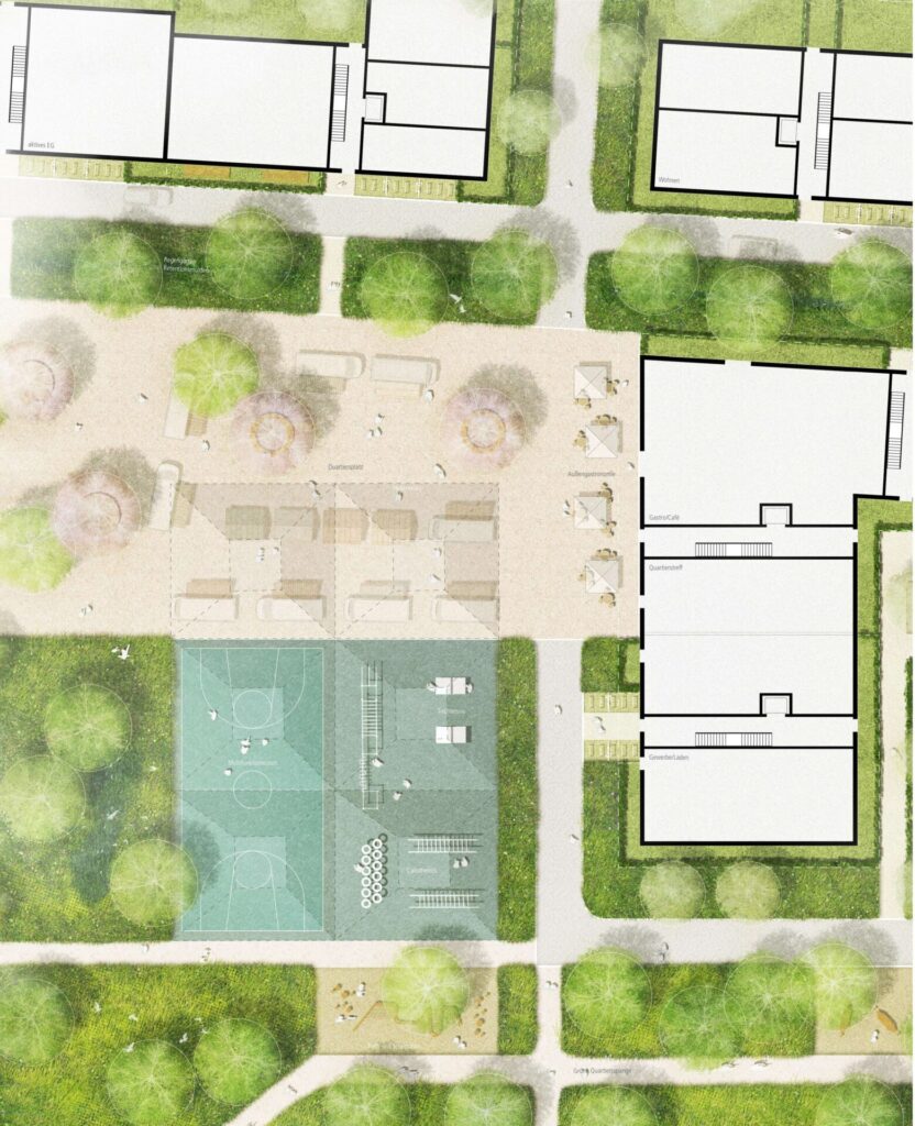 Fernmeldezeugamt Heusenstamm - Vertiefungsbereich